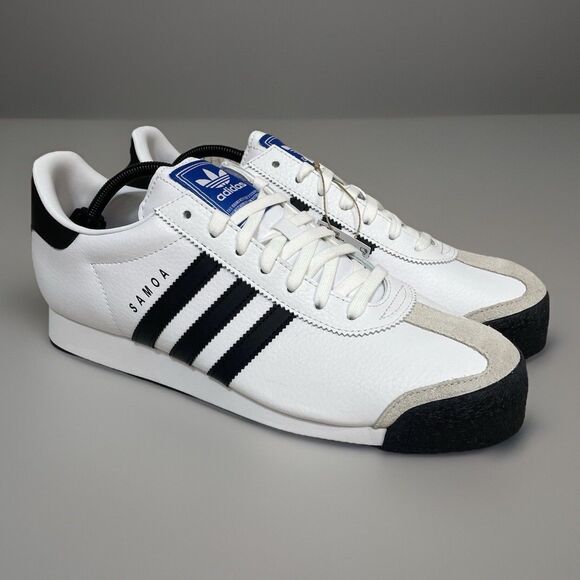 Adidas Originals Samoa Men Size 12 White Black Athletic Shoes Tennis 675033 New main image 5